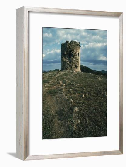 Tower on Cape Teulada, Sardinia, Italy-null-Framed Photographic Print
