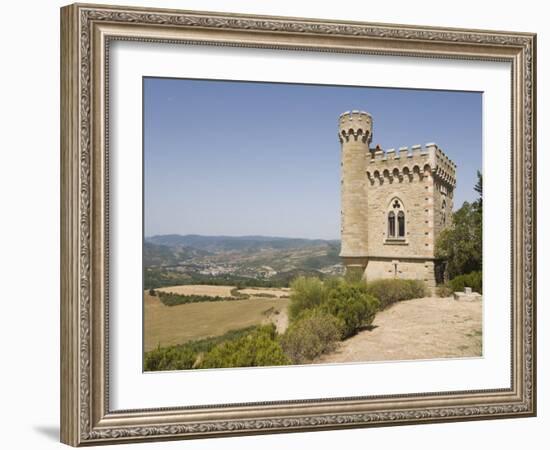 Tower, Rennes-Le Chateau, Aude, Languedoc-Roussillon, France, Europe-Martin Child-Framed Photographic Print