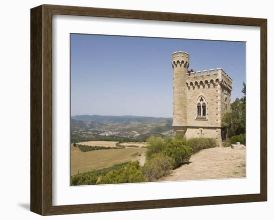 Tower, Rennes-Le Chateau, Aude, Languedoc-Roussillon, France, Europe-Martin Child-Framed Photographic Print