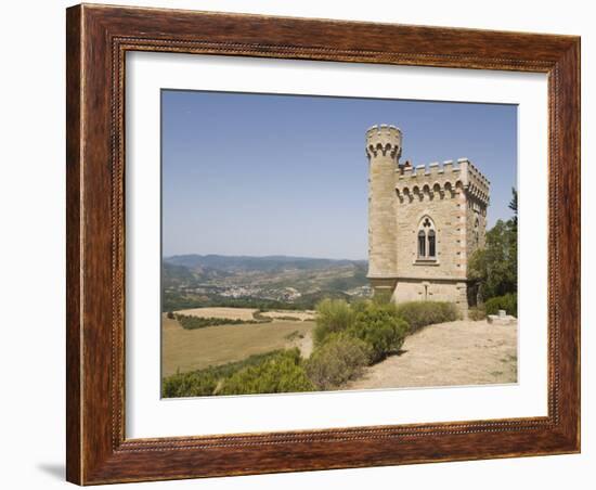 Tower, Rennes-Le Chateau, Aude, Languedoc-Roussillon, France, Europe-Martin Child-Framed Photographic Print