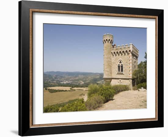 Tower, Rennes-Le Chateau, Aude, Languedoc-Roussillon, France, Europe-Martin Child-Framed Photographic Print