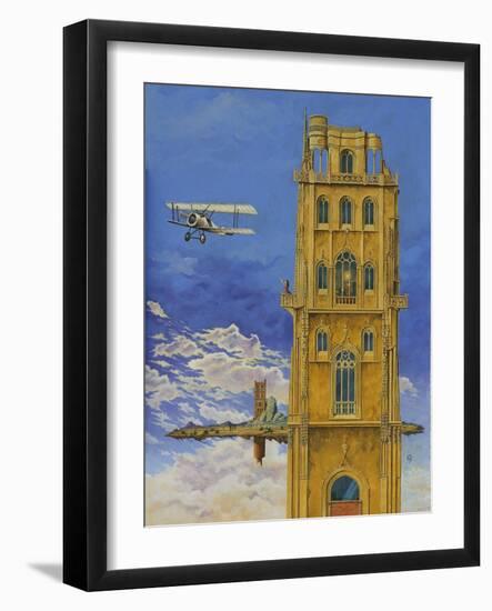 Tower with a Plaine-Fernando Aznar Cenamor-Framed Giclee Print