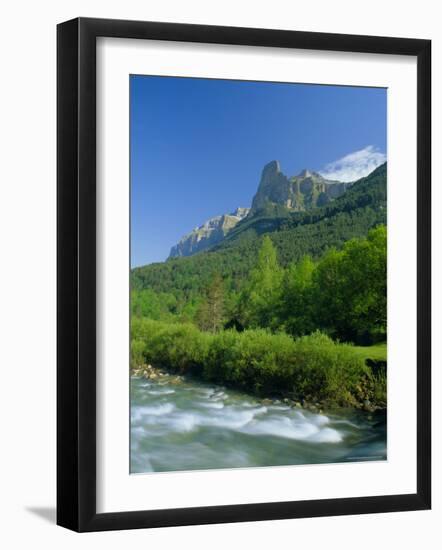 Towering Cliffs Above the River Arazas, Ordesa National Park, Huesca, Aragon, Spain-Ruth Tomlinson-Framed Photographic Print