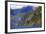 Towering Peaks and Narrow Gorge of Milford Sound on the South Island of New Zealand-Paul Dymond-Framed Photographic Print