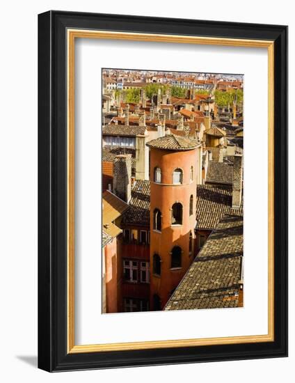 Towers and Roofs in Old Lyon-Massimo Borchi-Framed Photographic Print