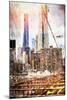 Towers - In the Style of Oil Painting-Philippe Hugonnard-Mounted Giclee Print