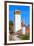 Towers of building in a Medieval Town, Obidos, Portugal-William Perry-Framed Premium Photographic Print