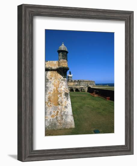 Towers of El Morro Fort Old San Juan Puerto Rico-George Oze-Framed Photographic Print