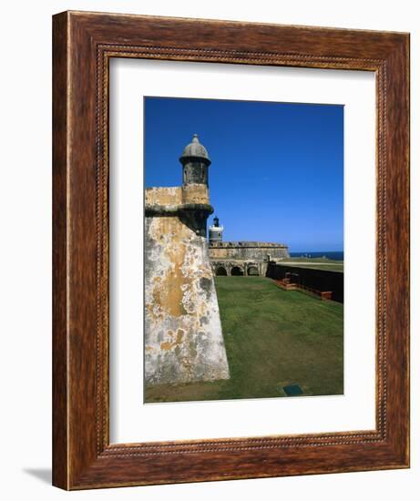 Towers of El Morro Fort Old San Juan Puerto Rico-George Oze-Framed Photographic Print