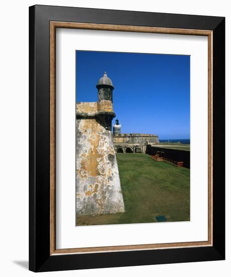 Towers of El Morro Fort Old San Juan Puerto Rico-George Oze-Framed Photographic Print