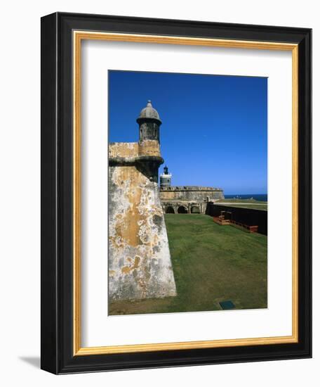 Towers of El Morro Fort Old San Juan Puerto Rico-George Oze-Framed Photographic Print