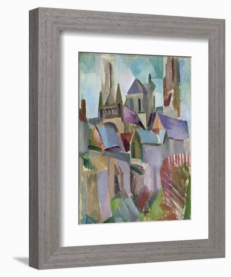 Towers of Laon, 1912-Robert Delaunay-Framed Giclee Print