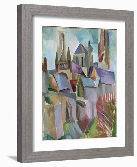 Towers of Laon, 1912-Robert Delaunay-Framed Giclee Print