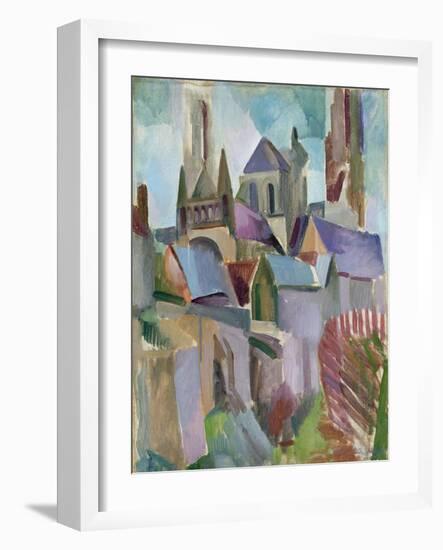 Towers of Laon, 1912-Robert Delaunay-Framed Giclee Print