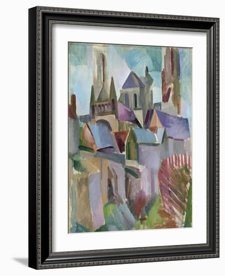 Towers of Laon, 1912-Robert Delaunay-Framed Giclee Print