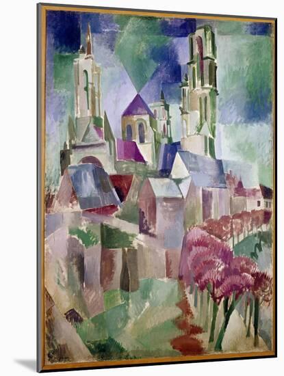 Towers of Laon (Oil on Canvas, 1912)-Robert Delaunay-Mounted Giclee Print