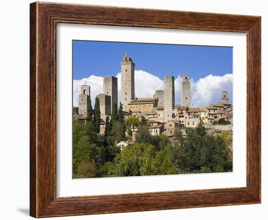 Towers of San Gimignano, UNESCO World Heritage Site, Tuscany, Italy, Europe-Richard Cummins-Framed Photographic Print