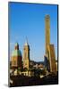 Towers of Torre Degli Asinelli and Torre Garisenda, Bologna, Emilia Romagna, Italy, Europe-Bruno Morandi-Mounted Photographic Print