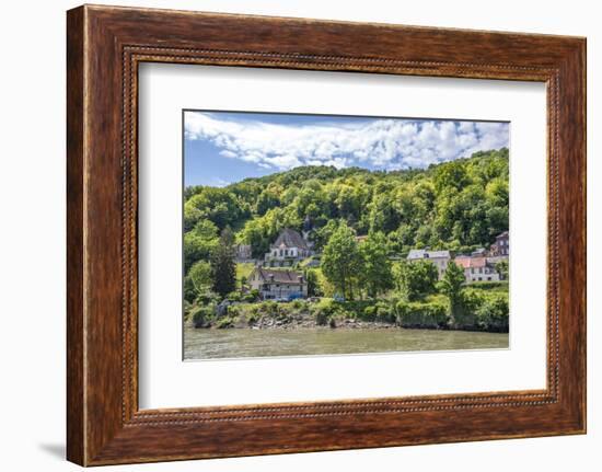 Town along Seine River, Normandy, France-Lisa S. Engelbrecht-Framed Photographic Print