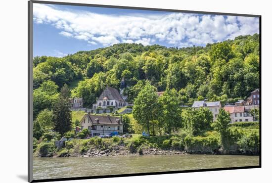 Town along Seine River, Normandy, France-Lisa S. Engelbrecht-Mounted Photographic Print