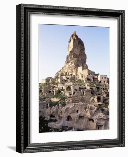 Town and Castle Ruins, Ortahisar, Near Urgup, Cappadocia, Anatolia, Turkey, Eurasia-Adam Woolfitt-Framed Photographic Print