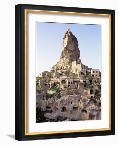 Town and Castle Ruins, Ortahisar, Near Urgup, Cappadocia, Anatolia, Turkey, Eurasia-Adam Woolfitt-Framed Photographic Print