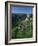 Town and Church Overlook a Green Valley at Rocamadour, Lot, Midi Pyrenees, France, Europe-Richardson Rolf-Framed Photographic Print