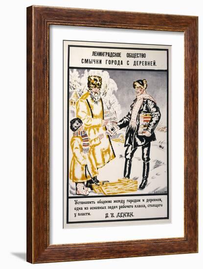 Town and Country United-Boris Kustodiyev-Framed Art Print