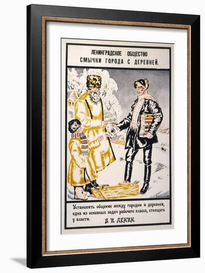 Town and Country United-Boris Kustodiyev-Framed Art Print