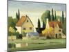 Town and Country VII-Max Hayslette-Mounted Giclee Print