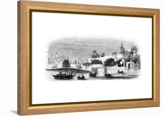 Town and Fort of Agra, 1847-Robinson-Framed Premier Image Canvas
