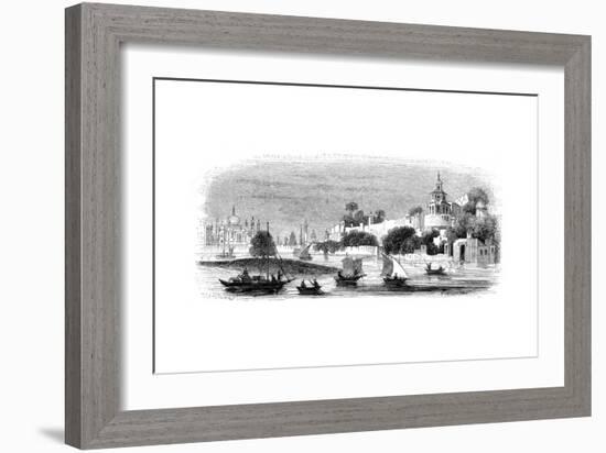 Town and Fort of Agra, 1847-Robinson-Framed Giclee Print