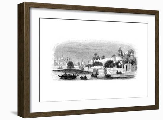 Town and Fort of Agra, 1847-Robinson-Framed Giclee Print