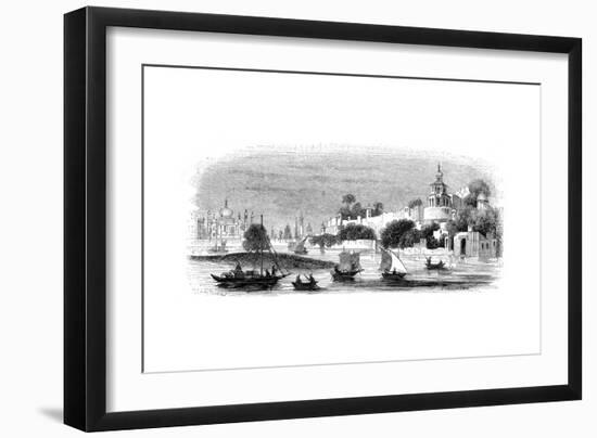 Town and Fort of Agra, 1847-Robinson-Framed Giclee Print