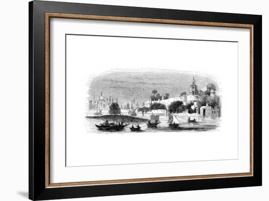 Town and Fort of Agra, 1847-Robinson-Framed Giclee Print