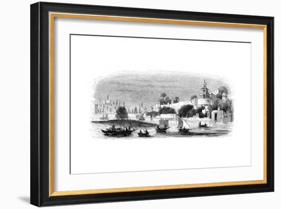 Town and Fort of Agra, 1847-Robinson-Framed Giclee Print