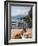 Town and Lakeside Cafe, Menaggio, Lake Como, Lombardy, Italian Lakes, Italy, Europe-Frank Fell-Framed Photographic Print