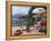 Town and Lakeside Cafe, Menaggio, Lake Como, Lombardy, Italian Lakes, Italy, Europe-Frank Fell-Framed Premier Image Canvas