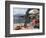 Town and Lakeside Cafe, Menaggio, Lake Como, Lombardy, Italian Lakes, Italy, Europe-Frank Fell-Framed Photographic Print