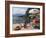 Town and Lakeside Cafe, Menaggio, Lake Como, Lombardy, Italian Lakes, Italy, Europe-Frank Fell-Framed Photographic Print