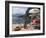 Town and Lakeside Cafe, Menaggio, Lake Como, Lombardy, Italian Lakes, Italy, Europe-Frank Fell-Framed Photographic Print