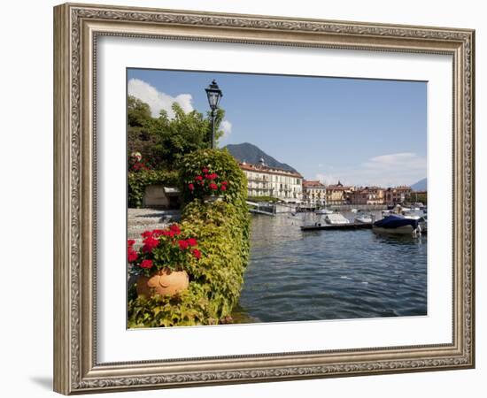 Town and Lakeside, Menaggio, Lake Como, Lombardy, Italian Lakes, Italy, Europe-Frank Fell-Framed Photographic Print