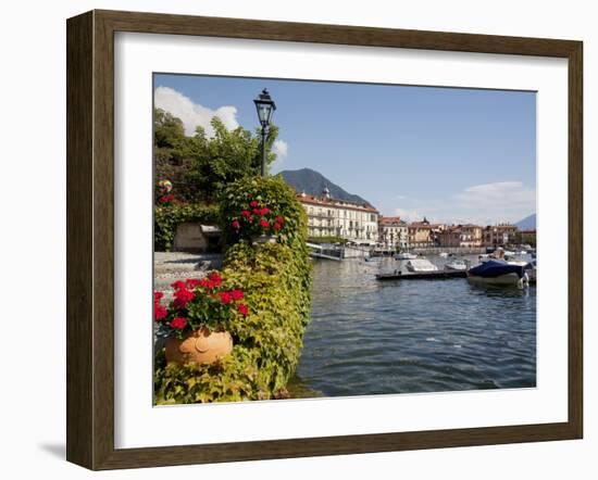 Town and Lakeside, Menaggio, Lake Como, Lombardy, Italian Lakes, Italy, Europe-Frank Fell-Framed Photographic Print