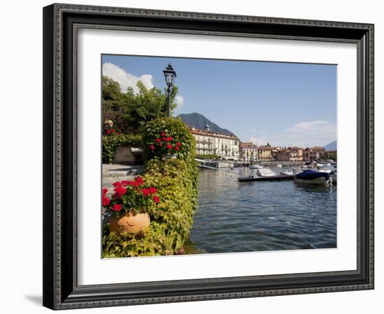 Town and Lakeside, Menaggio, Lake Como, Lombardy, Italian Lakes, Italy, Europe-Frank Fell-Framed Photographic Print