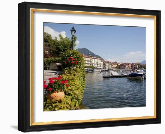 Town and Lakeside, Menaggio, Lake Como, Lombardy, Italian Lakes, Italy, Europe-Frank Fell-Framed Photographic Print