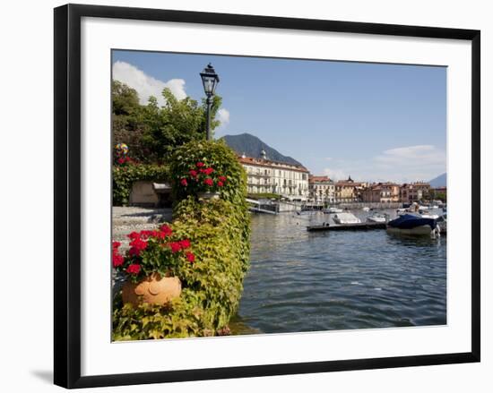 Town and Lakeside, Menaggio, Lake Como, Lombardy, Italian Lakes, Italy, Europe-Frank Fell-Framed Photographic Print