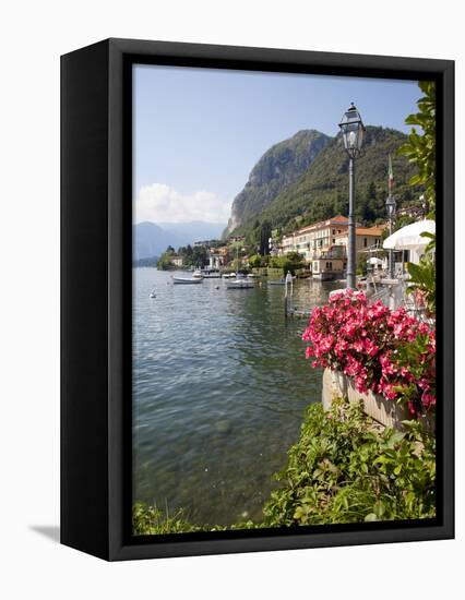 Town and Lakeside, Menaggio, Lake Como, Lombardy, Italian Lakes, Italy, Europe-Frank Fell-Framed Premier Image Canvas