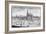 Town and Memorable Abbey of Saint-Denis (Engraving)-French-Framed Giclee Print