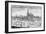 Town and Memorable Abbey of Saint-Denis (Engraving)-French-Framed Giclee Print