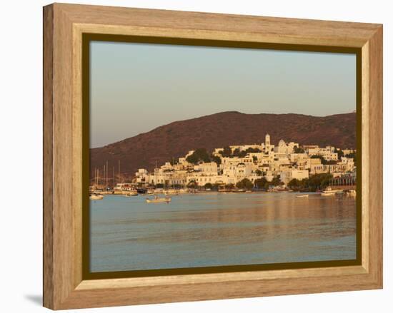 Town and Port, Adamas, Milos, Cyclades Islands, Greek Islands, Aegean Sea, Greece, Europe-Tuul-Framed Premier Image Canvas